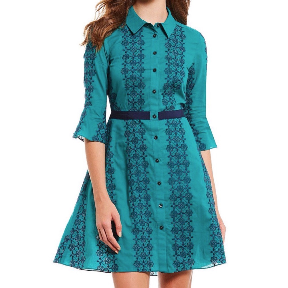 Draper James Floral Honeycomb ShirtDress 👗